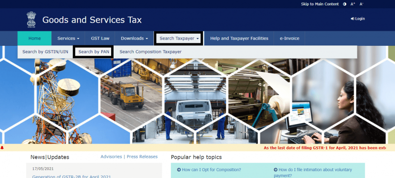 how-to-search-gst-number-by-pan-legalwiz-in