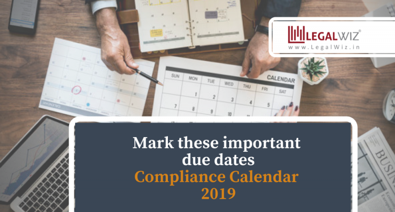 Compliance Calendar 2019: Add compliance due dates to your calendar