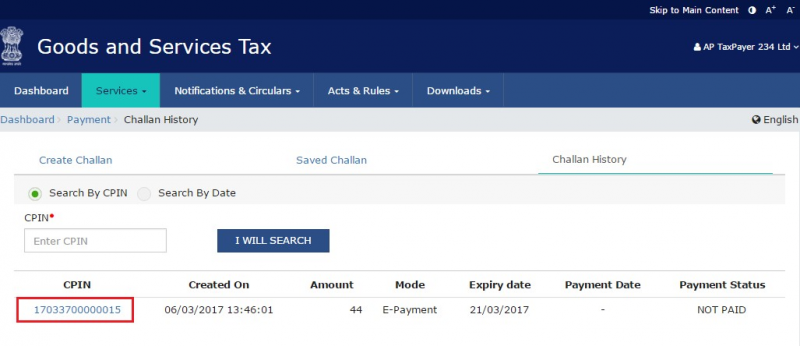 How to pay GST Challan online on GST Portal? - LegalWiz.in