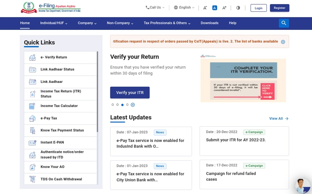 Income Tax Portal